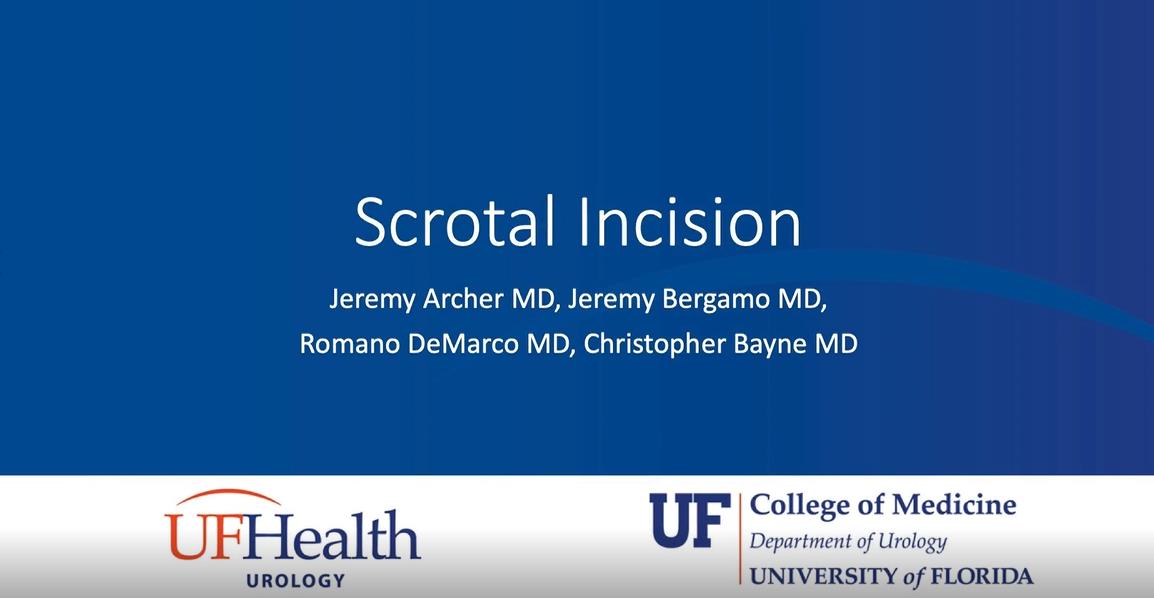 Scrotal Incision
